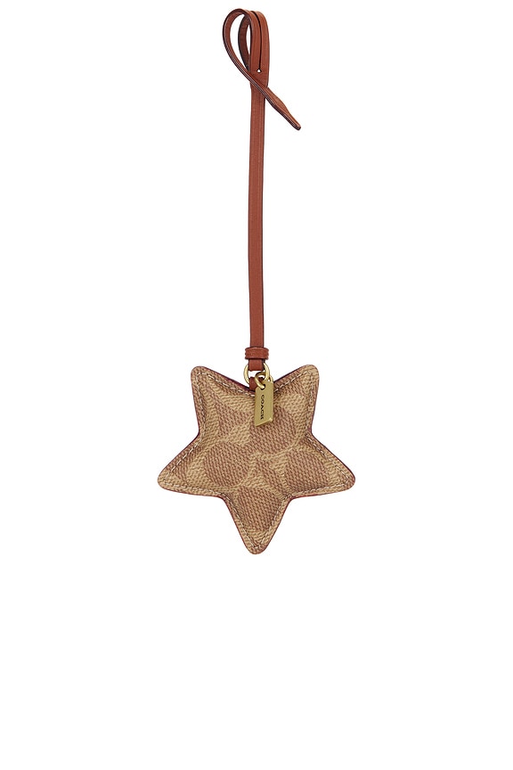 view 1 of 4 CHARM PARA BOLSO STAR PUFFY SIGNATURE in Tan Caramel