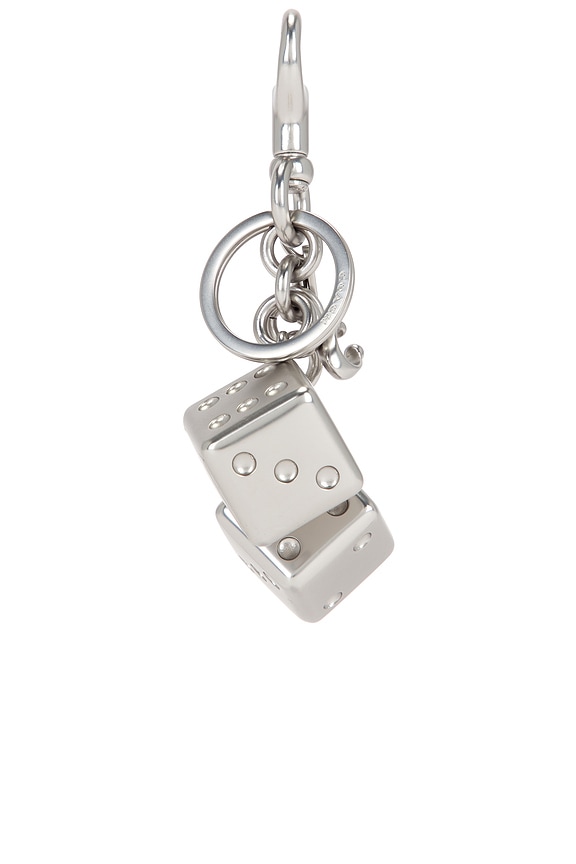 view 2 of 4 Dice Bag Charm in Silver
