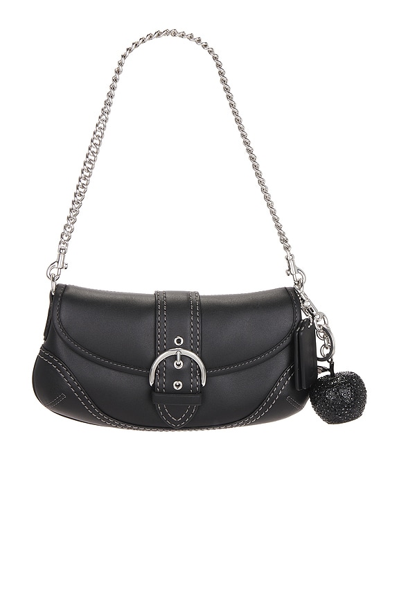 Coach SMALL CRYSTAL APPLE バッグチャーム - Black | REVOLVE