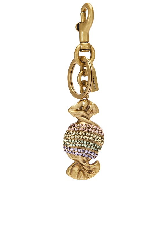 view 1 of 6 MINI SAC BRELOQUE METAL BAG CHARM in Multi