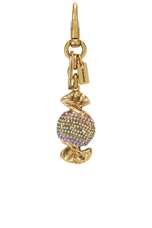 view 2 of 6 MINI SAC BRELOQUE METAL BAG CHARM in Multi