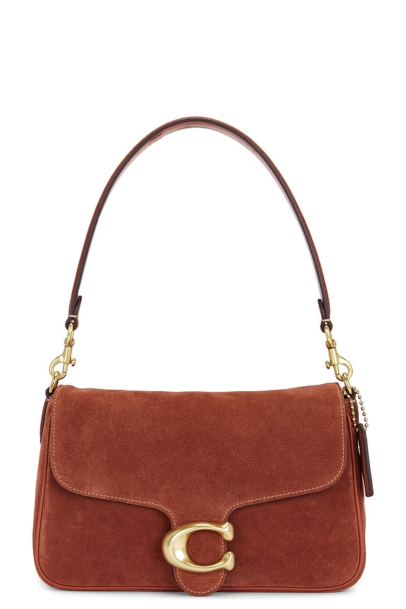 view 1 of 5 Suede Soft Tabby Shoulder Bag in Clay