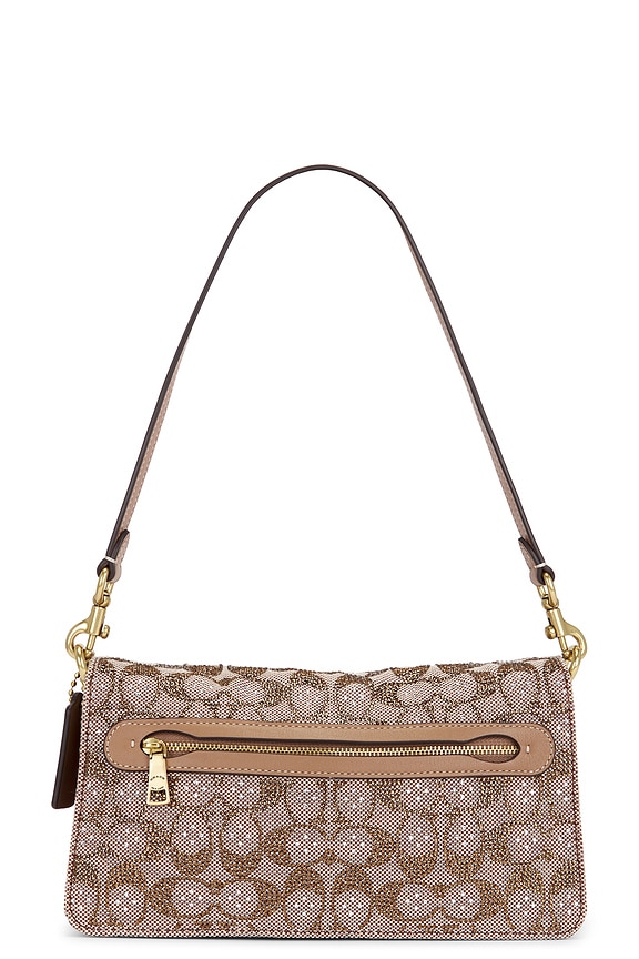 view 2 of 5 Crystal Signature Soft Tabby 26 Shoulder Bag in Mushroom