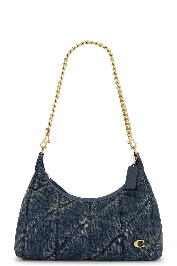 view 2 of 5 Soft Quilted Loved Denim Juliet 25 Shoulder Bag in Dark Indigo