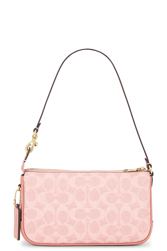 view 2 of 4 BOLSO HOMBRO COATED CANVAS SIGNATURE PLAZA in Melon Pink