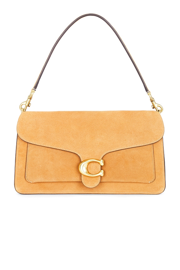view 1 of 4 Suede Tabby 36 Clutch in Caramel