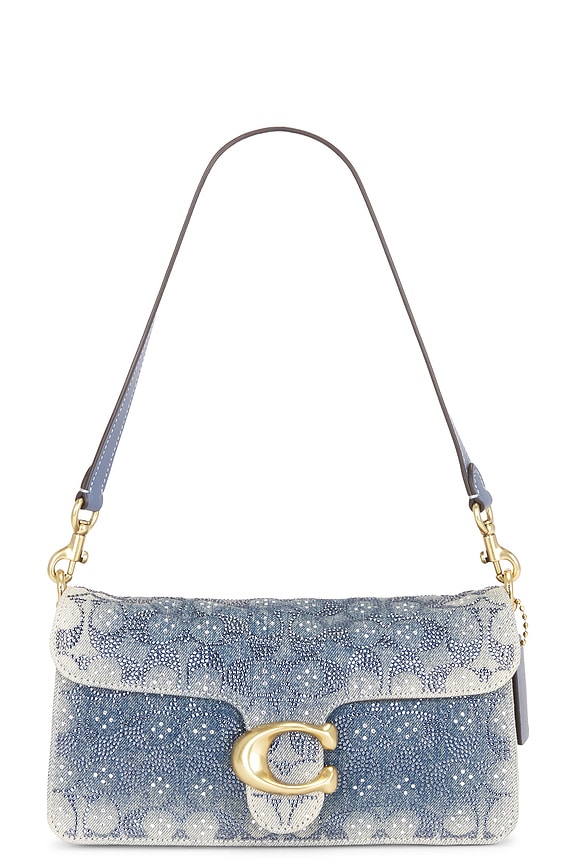 view 2 of 5 Soft Crystal Signature Denim Tabby Bag 26 in Denim
