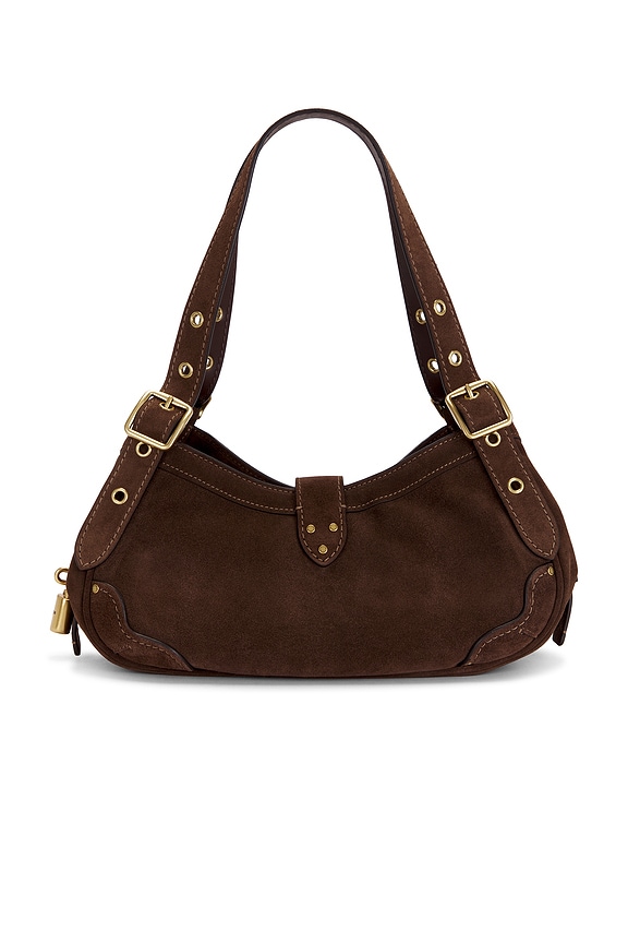 view 2 of 4 BOLSO HOMBRO SUEDE DRIFTER SHOULDER BAG in Dark Chocolate