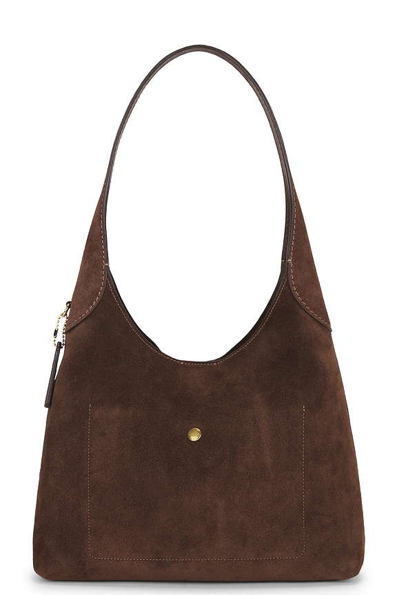 view 2 of 4 BOLSO HOMBRO SUEDE BROOKLYN SHOULDER BAG 28 in Dark Chocolate