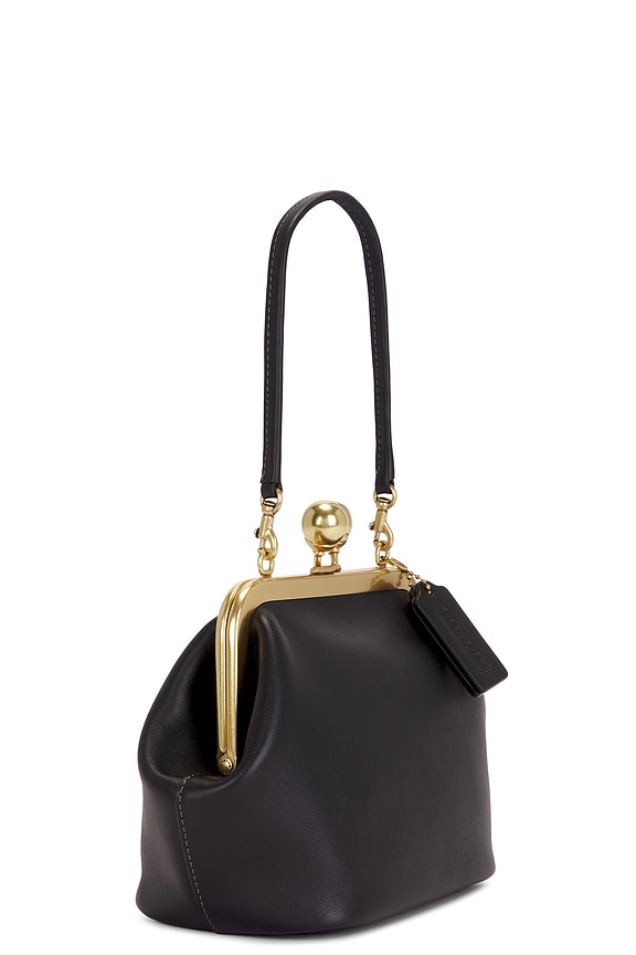 Glovetanned Leather Kisslock Frame Bag