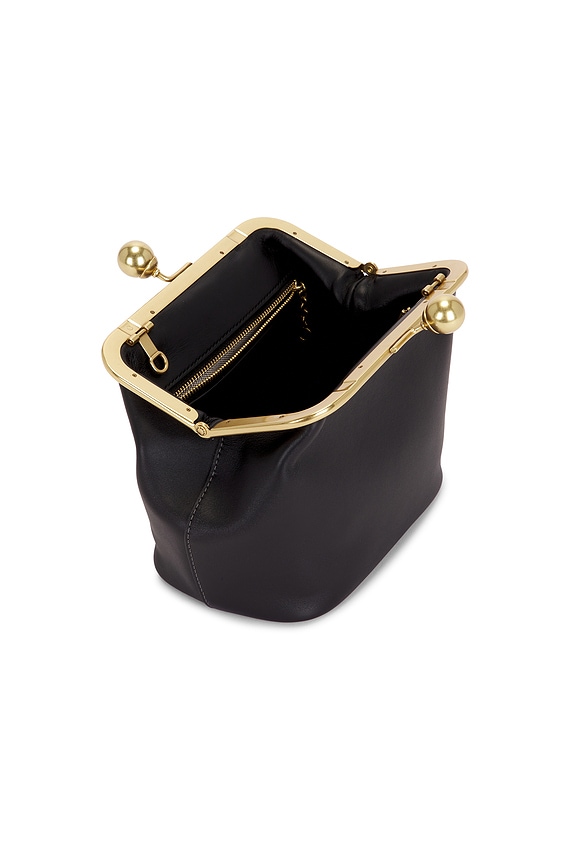 Glovetanned Leather Kisslock Frame Bag
