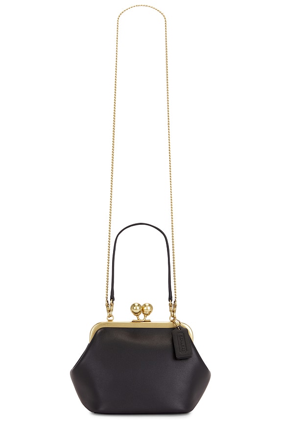 Glovetanned Leather Kisslock Frame Bag
