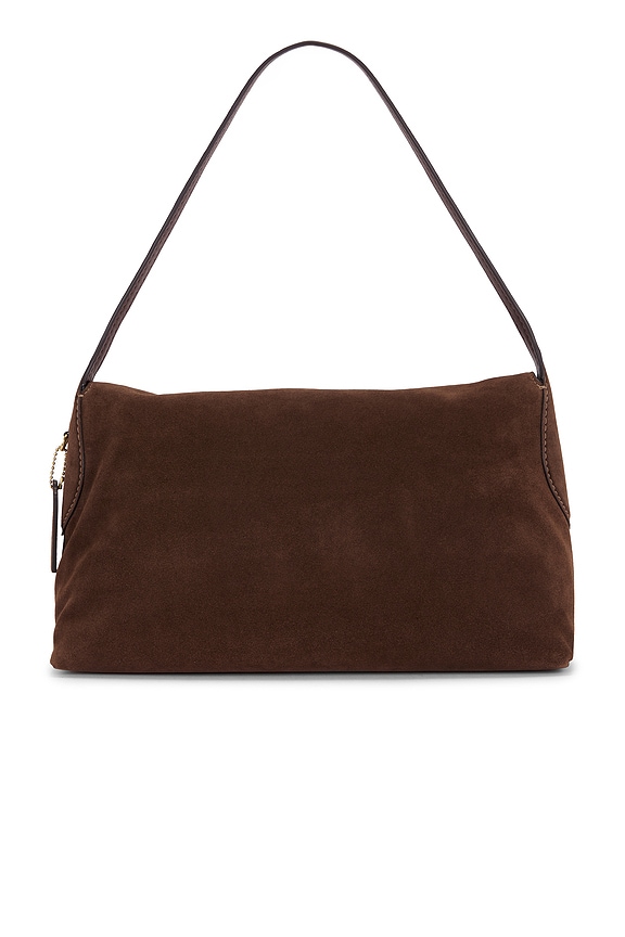 view 2 of 4 Suede Chelsea Shoulder Bag 36 in Dark Chocolate