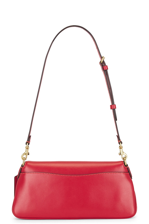 view 2 of 5 Refined Calf Leather Jet Shoulder Bag in Poppy
