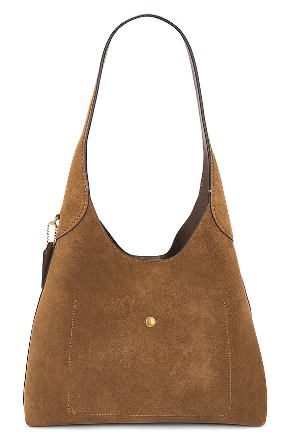 view 2 of 4 Suede Brooklyn Shoulder Bag 28 in Cedar