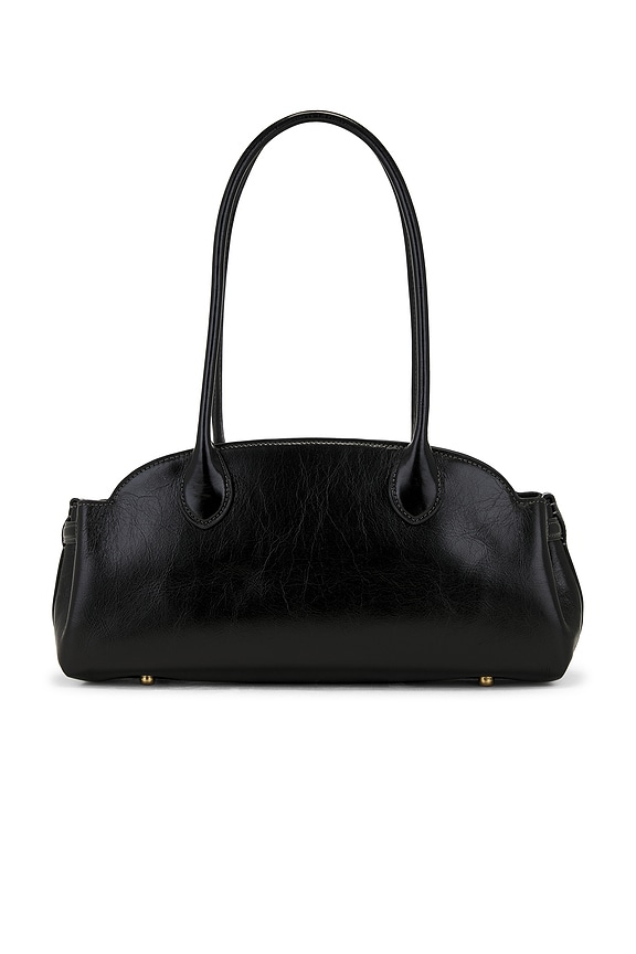 view 2 of 4 Glazed Leather Empire Carryall 34 Bag in Black