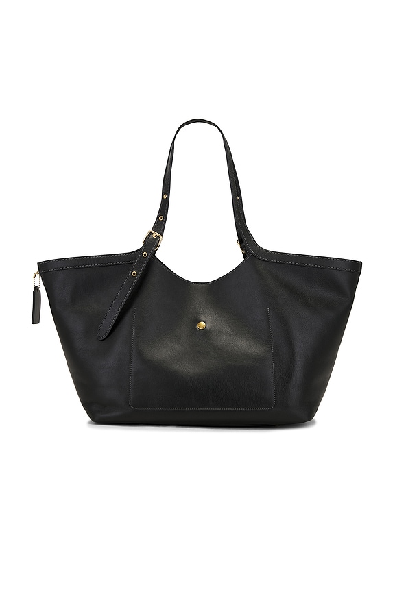 view 2 of 4 BOLSO TOTE GLAZED LEATHER GRAMERCY in Black