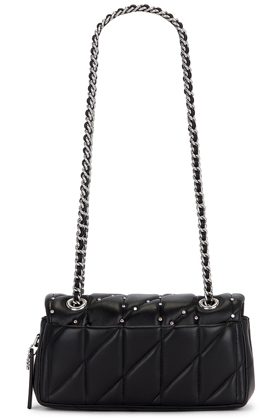 view 2 of 5 Crystal Rivets Quilted Tabby 20 Handbag in Lh Black