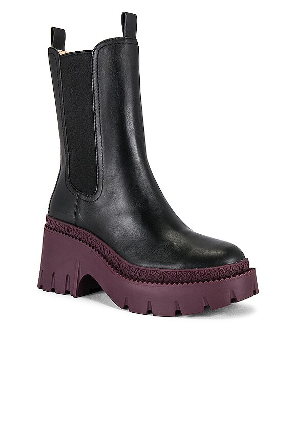 view 2 of 5 ALEXA ブーティー in Black & Deep Berry