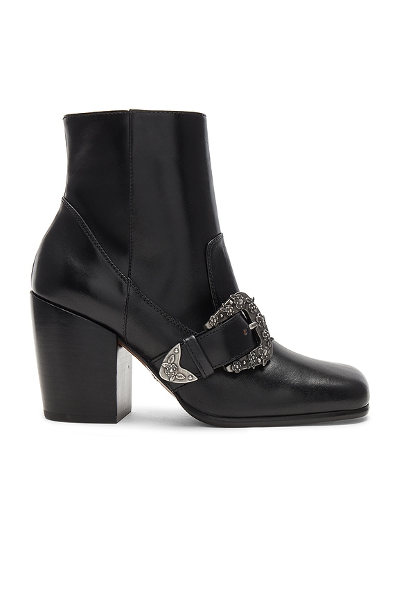 view 1 of 5 Western Buckle Bootie in Black
