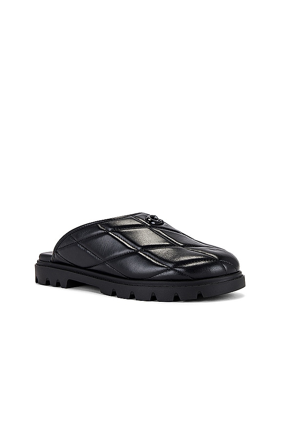 view 2 of 5 ZUECO DE CUERO ACOLCHADO ALYSSA in Black