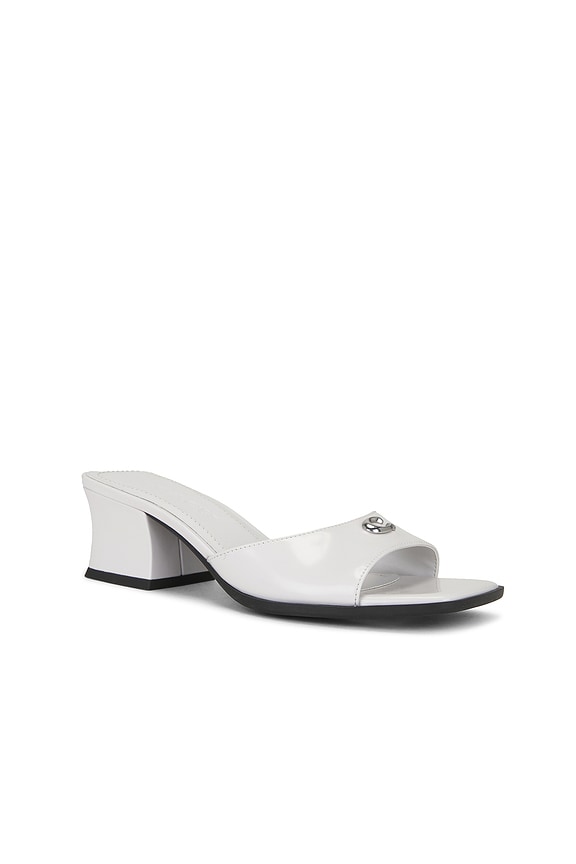 view 2 of 5 Sculpted C Block Heel Sandal in Optic White
