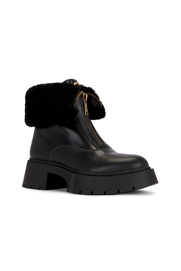 view 2 of 5 Leah Platform Shearling Zip Bootie in Black