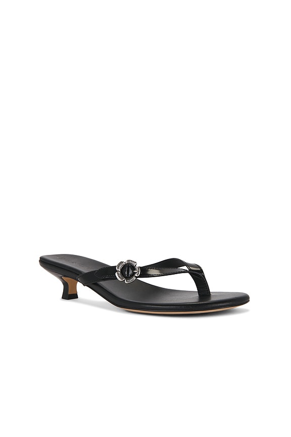 view 2 of 5 ESCARPINS TEA ROSE THONG KITTEN in Black