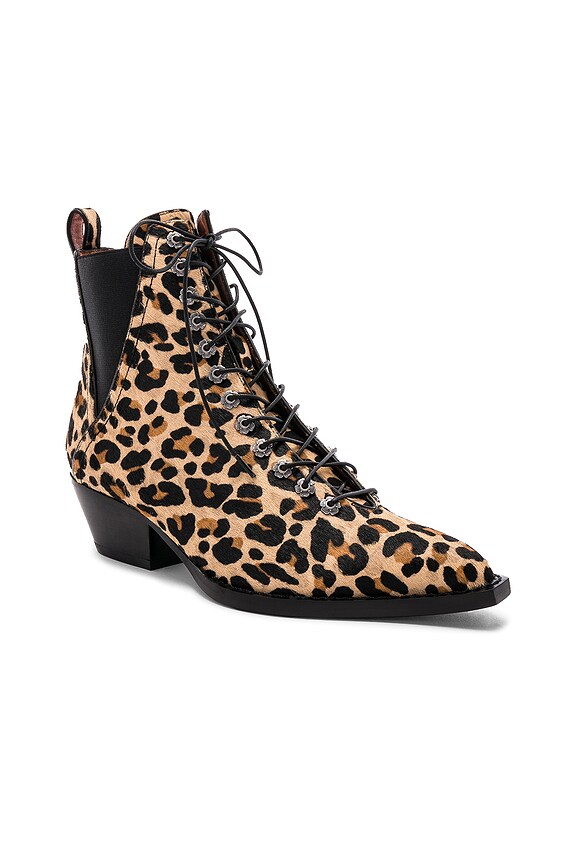 view 2 of 5 Leopard Lace Up Boot in Natural