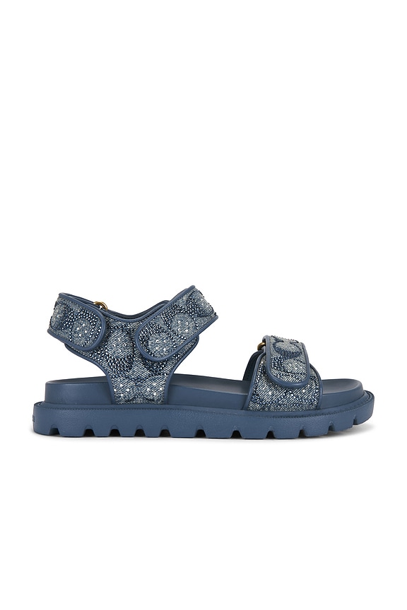 view 1 of 5 SANDALIA BRYNN in Denim Crystals
