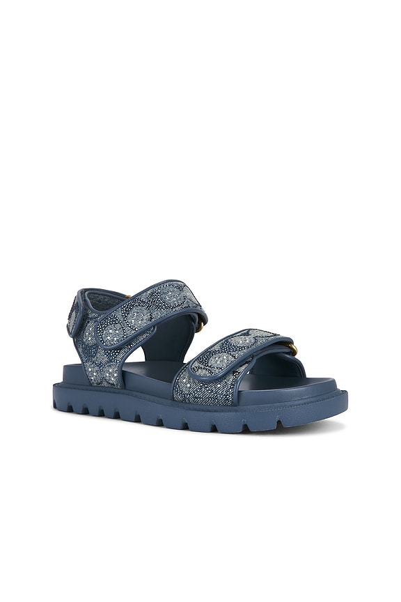 view 2 of 5 SANDALIA BRYNN in Denim Crystals