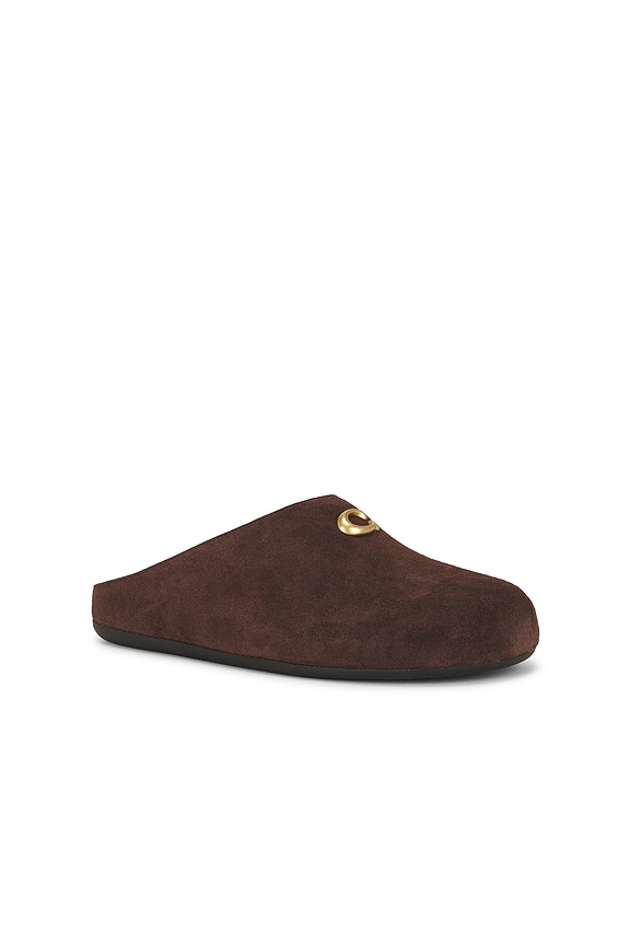 view 2 of 5 Sculpted C Soft Mule in Chocolate Suede