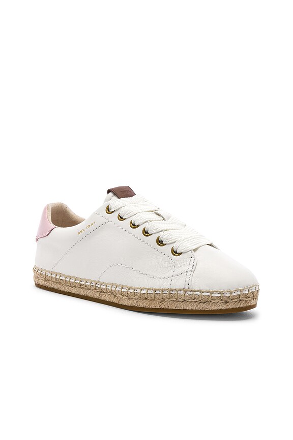 view 2 of 5 C101 Low Top Espadrille in White & Petal