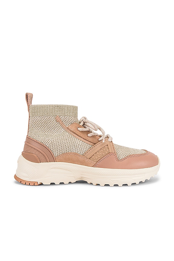 view 1 of 6 C245 High Top Runner Sneaker in Pale Blush