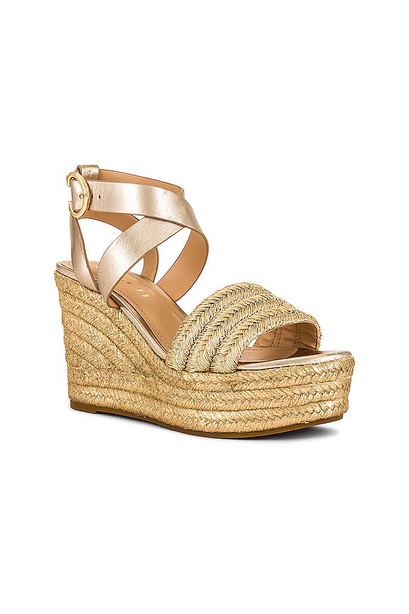 view 2 of 5 Isabela Wedge Sandal in Champagne