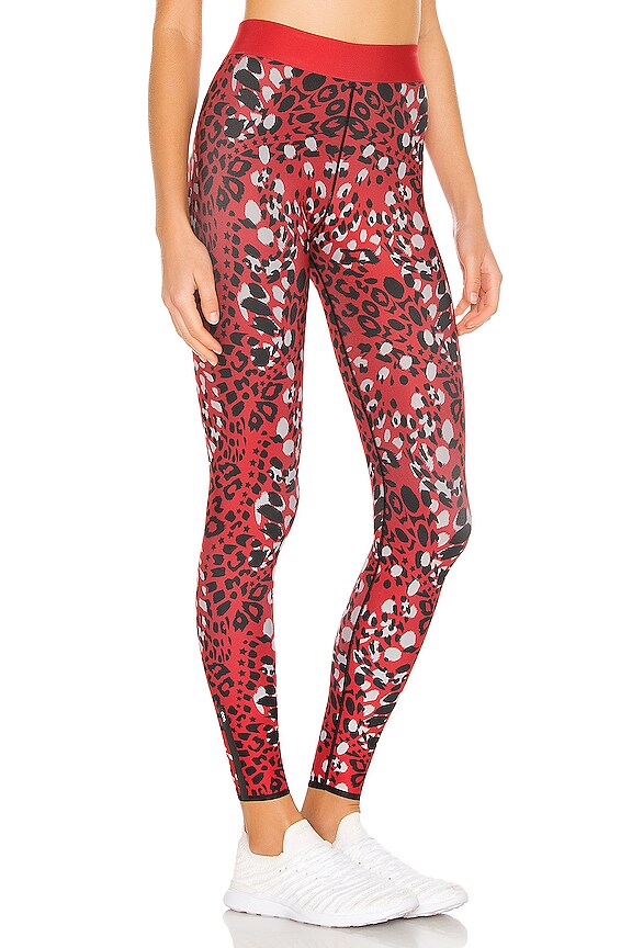 view 2 of 4 Leopard Star Legging in Red