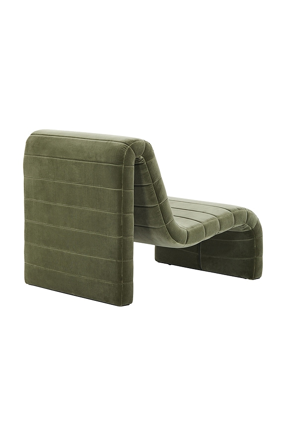 view 2 of 7 ZURICH OCCASIONAL CHAIR 의자 in Olive Velvet