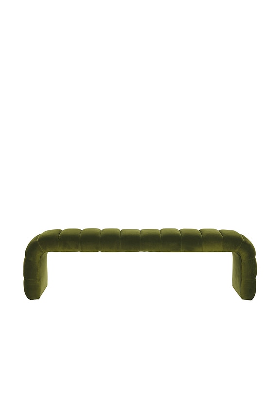 view 2 of 5 WESTWOOD BENCH 벤치 in Moss Velvet