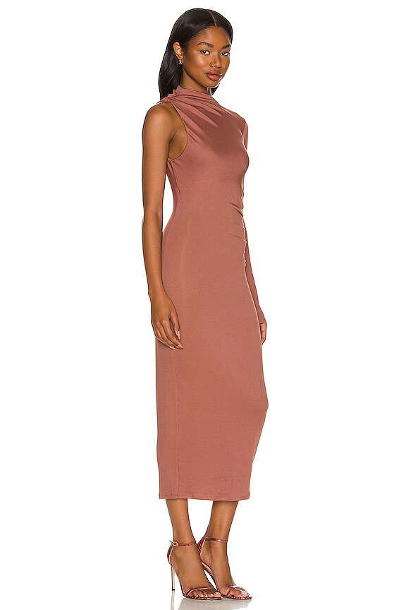 view 2 of 4 Nami Midi Dress in Brick Mauve