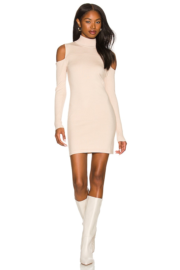 Camila Coelho Taylor Sweater Dress in Taupe Nude | REVOLVE