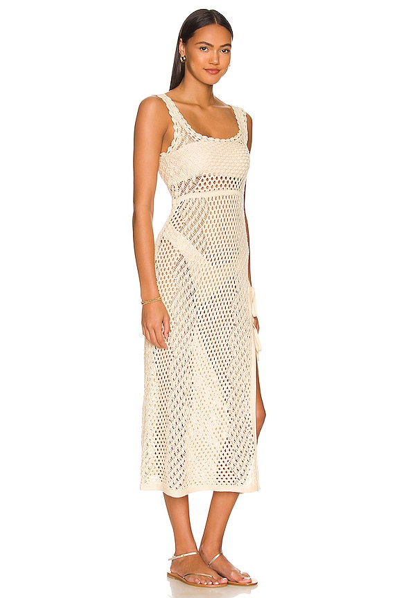 view 2 of 3 Athena Crochet Dress in Ivory