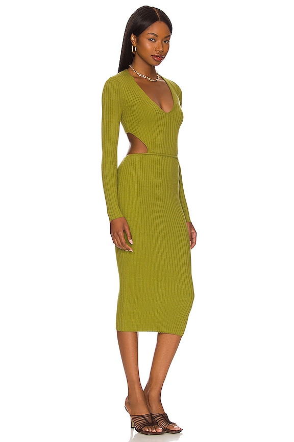 view 2 of 3 ПЛАТЬЕ МИДИ ROSABELLA in Olive Green