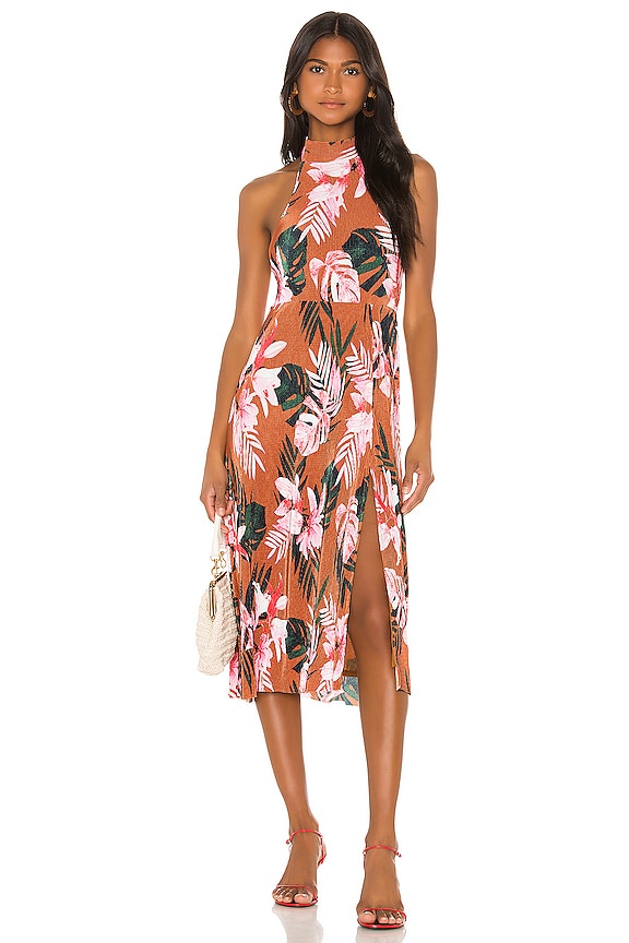 view 1 of 4 VESTIDO MIDI CASSY in Floral Tropics