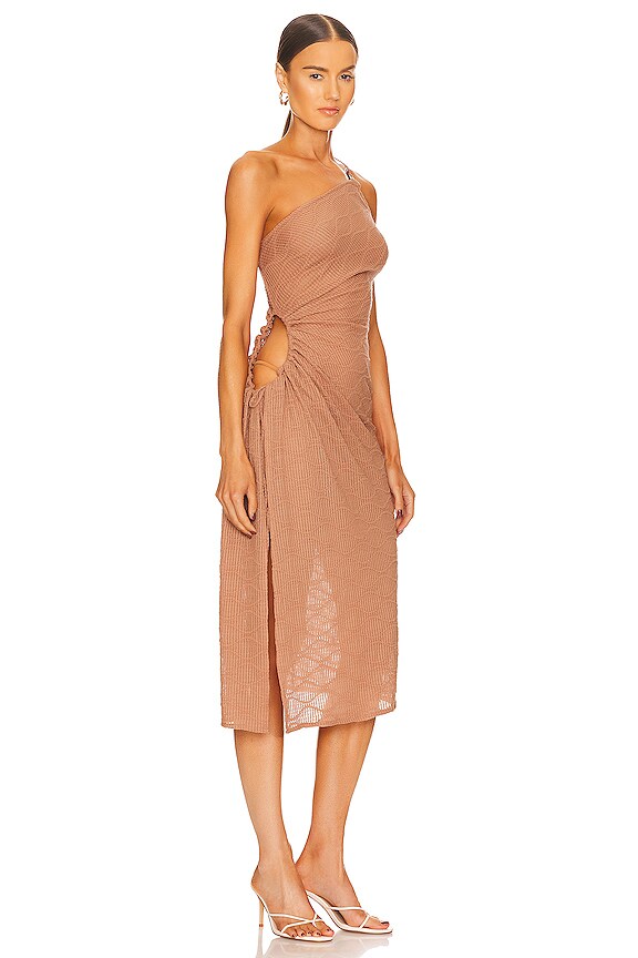 view 2 of 4 JUPE MIDI KIARA in Clay