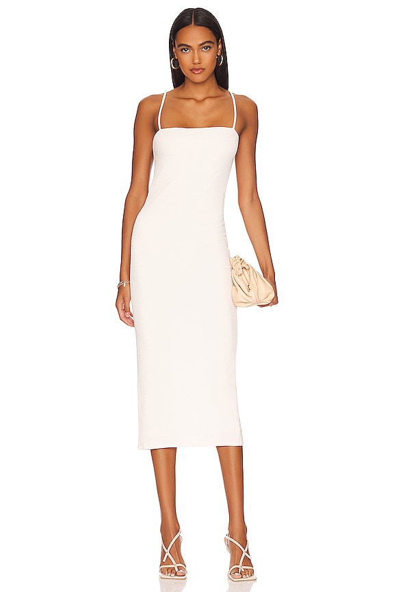 view 2 of 3 ROBE MI-LONGUE JERALYN in Ivory