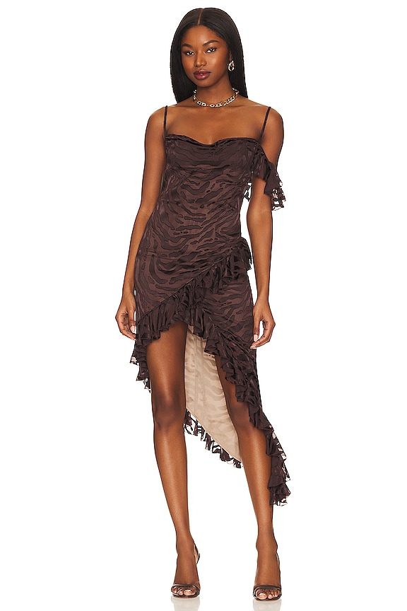 view 1 of 4 ROBE AMY in Brown Animal