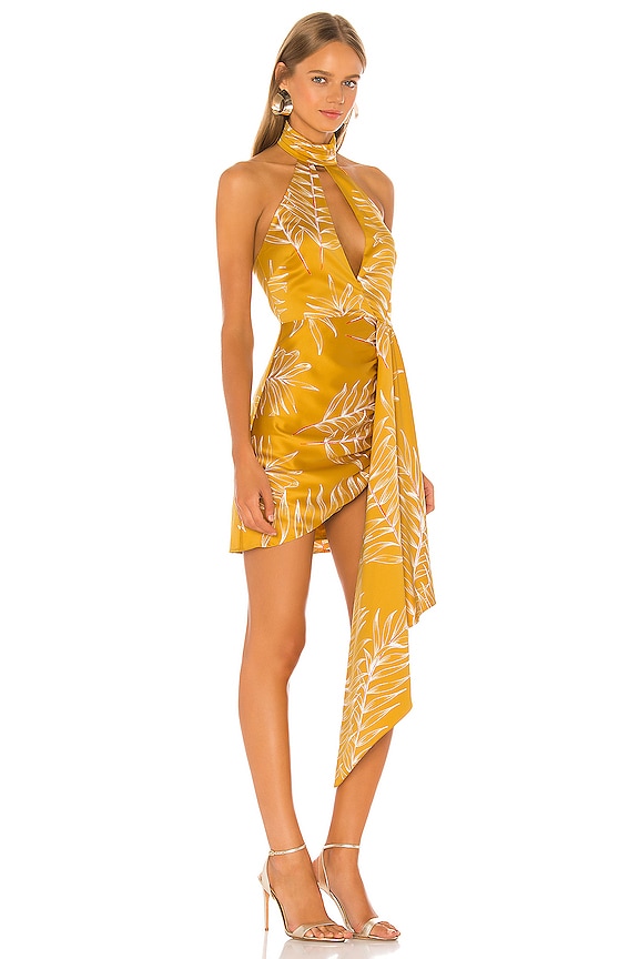 view 2 of 3 ANTONIA 미니 원피스 in Gold Tropical