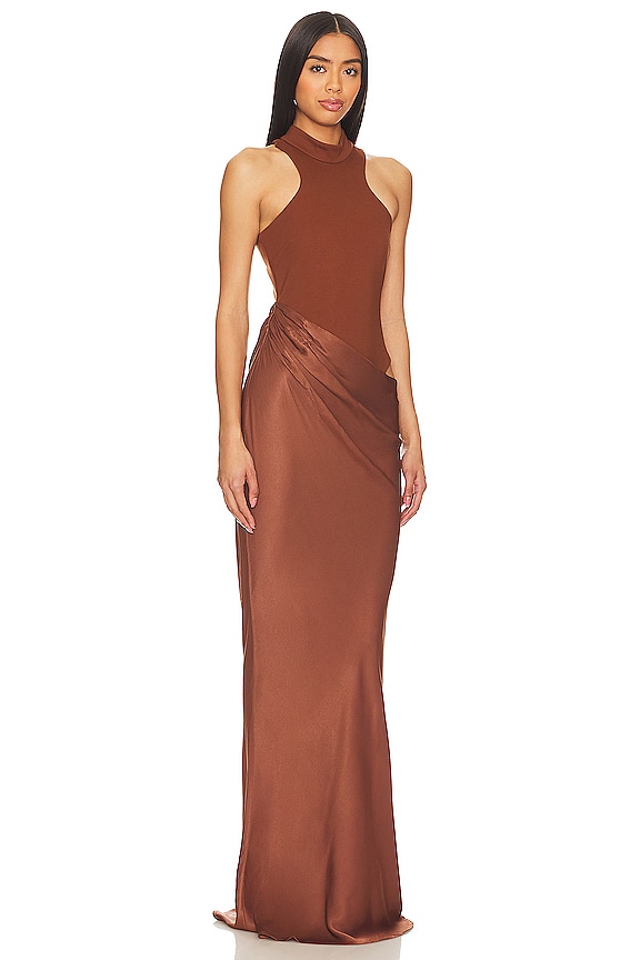 view 2 of 4 Estrella Maxi Dress in Nutshell Brown