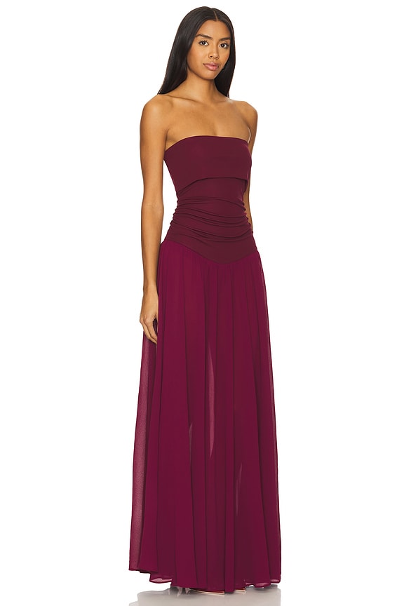 view 2 of 3 Minji Maxi Dress in Maroon
