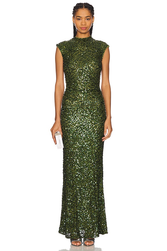 view 2 of 5 Emma Maxi Dress in Dark Olive